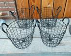 4 zwarte draadmanden 2 rosé draadmanden, Huis en Inrichting, Woonaccessoires | Schalen en Manden, Ophalen, Overige materialen