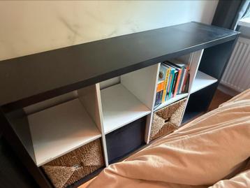 IKEA Kallax zwart incl. 2 manden