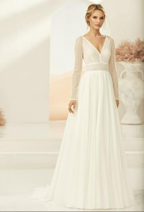 Mooie nieuwe Bianco Evento trouwjurk lange mouw maat 36 38, Kleding | Dames, Trouwkleding en Trouwaccessoires, Nieuw, Trouwjurk