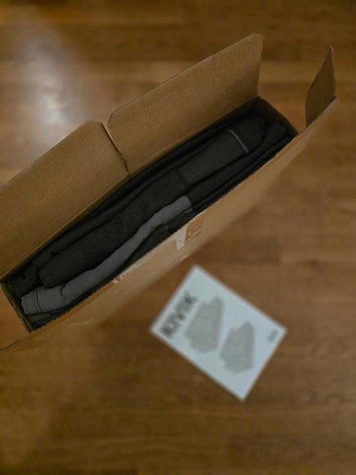 Ikea Kivik hoes antraciet 3-zits - Nieuw!, Huis en Inrichting, Banken | Bankstellen, Nieuw, Rechte bank, Driepersoons, 75 tot 100 cm