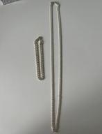 Zilveren ketting met armband, Ophalen of Verzenden, Nieuw, Zilver