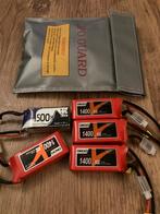 5x Lipo 1400mah 3s 45c-90c, Ophalen of Verzenden, Zo goed als nieuw