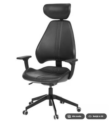 IKEA GRUPPSPEL Gamingstoel, Grann zwart beschikbaar voor biedingen