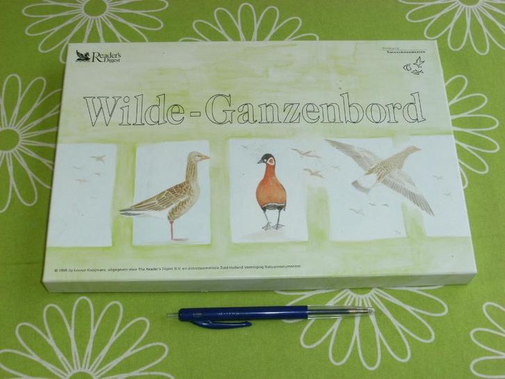 Wilde ganzenbord van vereniging Natuurmonumenten, Hobby en Vrije tijd, Gezelschapsspellen | Bordspellen, Zo goed als nieuw, Een of twee spelers