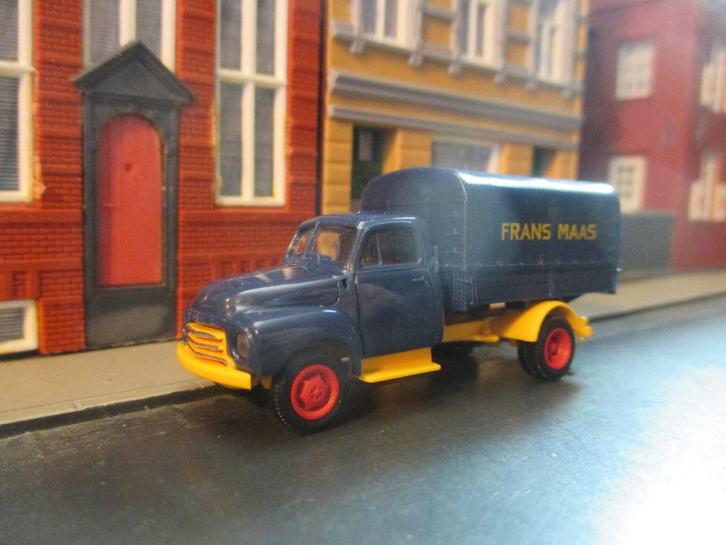 1952 - 1960 Opel Blitz 1,75 ton - Brekina Frans Maas, Hobby en Vrije tijd, Modelauto's | 1:87, Zo goed als nieuw, Bus of Vrachtwagen