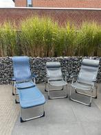 Gebruikte Crespo camping stoelen…blauw en grijs, Ophalen of Verzenden, Gebruikt, Campingstoel