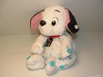 MATTEL DISNEY HOND DOMINO UIT 101 DALMATIERS VELOURS WIT MET, Ophalen of Verzenden, Nieuw, Hond