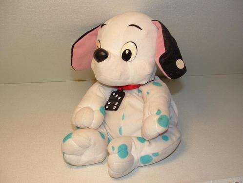 MATTEL DISNEY HOND DOMINO UIT 101 DALMATIERS VELOURS WIT MET, Kinderen en Baby's, Speelgoed | Knuffels en Pluche, Nieuw, Hond