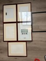 5-1 koop fotolijsten 30x40 cm ook leuk zwart beige tespuiten, Ophalen of Verzenden