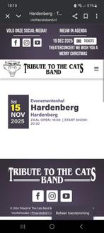 Ticket Tribute to the cats band Hardenberg 15 november, Eén persoon
