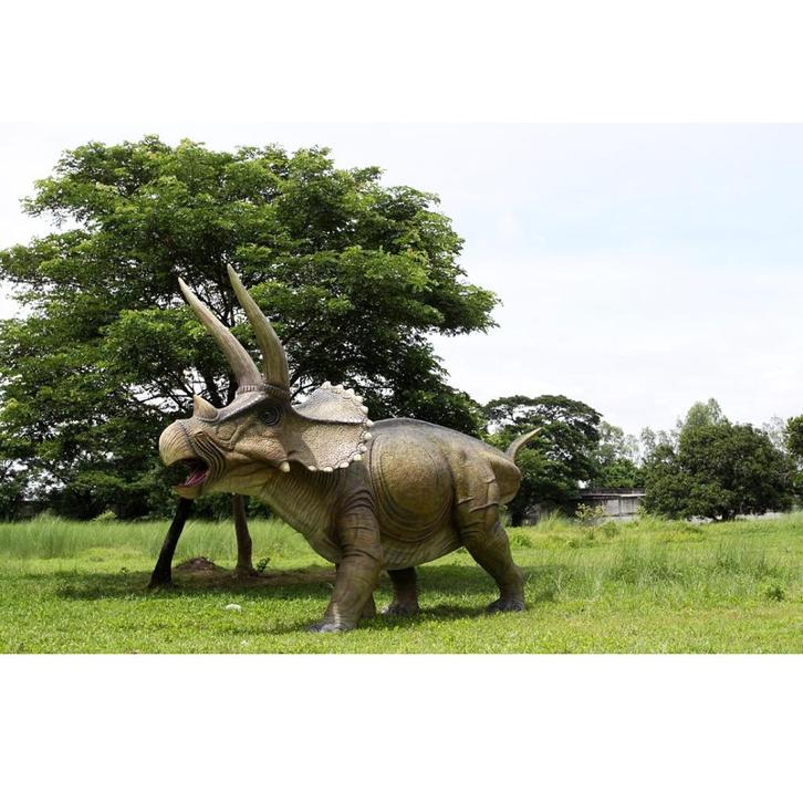 Triceratops dinosarier 395 cm - dinobeeld, Verzamelen, Dierenverzamelingen, Nieuw, Overige typen, Ophalen