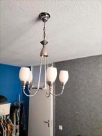 Plafond lamp grijs mat glas kroonluchter modern, Ophalen, Gebruikt, Glas