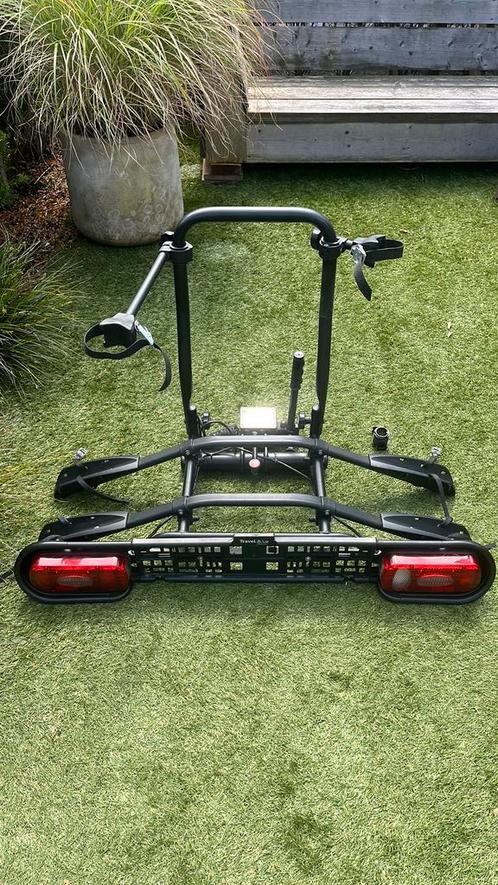 Fietsendrager, Auto diversen, Fietsendragers, Zo goed als nieuw, Trekhaakdrager, 2 fietsen, Brede banden, Elektrische fiets, Ophalen of Verzenden