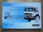 DAF 1700 & 1900 Instructieboek 1990 – Handleiding, Ophalen
