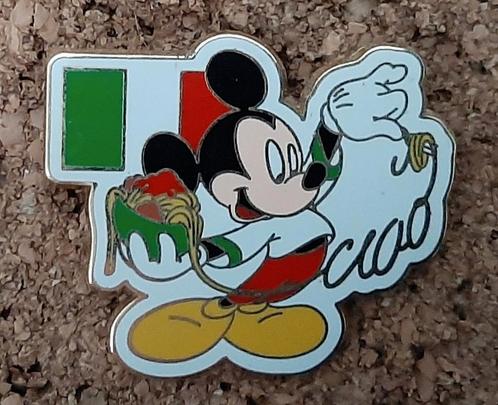 Disney pin  - Mickey Ciao - Italië, Verzamelen, Disney, Zo goed als nieuw, Mickey Mouse, Ophalen of Verzenden