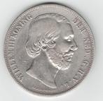 25-1653 Nederland 2 1/2 gulden 1851, Koning Willem III, Verzenden, Zilver, Losse munt
