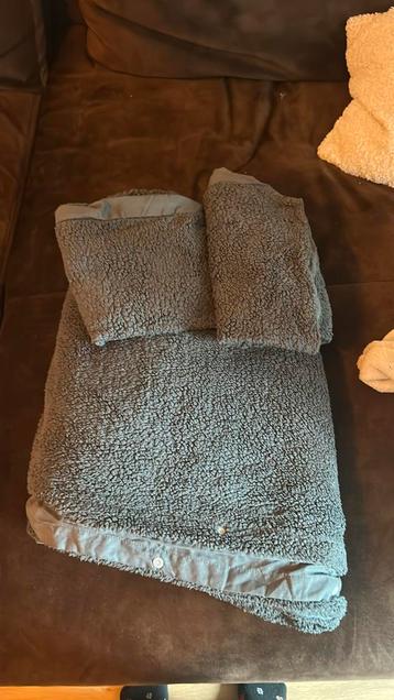 Teddy dekbed overtrek (grijs) 200x200 beschikbaar voor biedingen