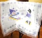 Borduurpakket cheerful snowman afghan Janlynn Marti, Ophalen of Verzenden, Nieuw, Handborduren, Borduurpakket