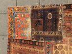 VINTAGE Perzisch Patchwork tapijt 245 x 170  cm (oosters), Crème, 150 tot 200 cm, 200 cm of meer, Ophalen of Verzenden