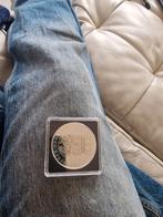 Herdenkingsmunt Amsterdam 750 Jaar verzilverd, Koningin Beatrix, Zilver, Euro's, Ophalen of Verzenden