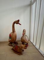 Houten eenden in nieuwstaat, Verzamelen, Beelden en Beeldjes, Ophalen of Verzenden, Zo goed als nieuw, Dier