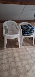 Stapel Tuinstoelen met zitkussens, Tuin en Terras, Ophalen, Gebruikt, Kunststof