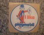 Vintage sticker Playmobil  I like Playmobil system., Verzamelen, Ophalen of Verzenden, Zo goed als nieuw