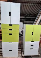 Ikea Stuva kasten wit en groen, Ophalen, 50 tot 100 cm, Zo goed als nieuw, 150 tot 200 cm