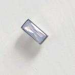 Zilverkleurige Melano twisted rectangle pink opal, Sieraden, Tassen en Uiterlijk, Bedels, Verzenden