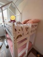Kinder Stapelbed Huisvorm – Wit, Ophalen, Gebruikt, Stapelbed