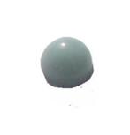 Lichtgrijze cabochon (plaksteen) van 6 mm rond (16 stuks), Verzenden, Nieuw, Kraal