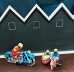 Vintage blikken speelgoed motor en motor met zijspan., Ophalen