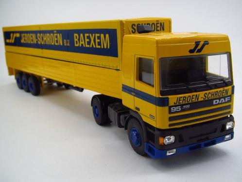 Lion car - DAF 95 miniatuur '' Jeroen Schroën Baexem '', Hobby en Vrije tijd, Modelauto's | 1:50, Zo goed als nieuw, Bus of Vrachtwagen