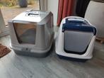 Gratis: twee gebruikte kattenbakken met deksel, Ophalen of Verzenden, Gebruikt, Gesloten