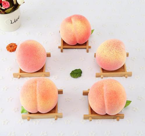 5 Kunst Perziken / Fruit Nep Sier Perzik Voedsel, Huis en Inrichting, Woonaccessoires | Overige, Nieuw, Verzenden