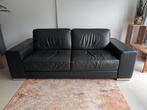 2.5 zits bank Natuzzi zwart leder, Ophalen, 75 tot 100 cm