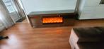 Tv meubel sfeerhaard + salontafel, Ophalen, Gebruikt, 150 tot 200 cm, Glas