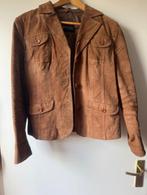 Authentic Clothing Company - Suede jasje - Cognac - Maat 42, Kleding | Dames, Jasjes, Kostuums en Pakken, Bruin, Verzenden, Maat 42/44 (L)