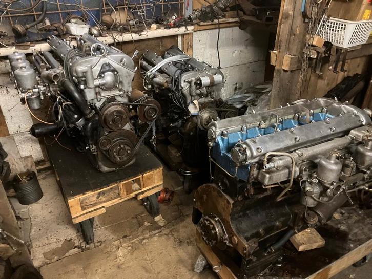 Jaguar 3.8 motoren, leftovers van- en voor MK-2 en E-Type, Auto-onderdelen, Overige Auto-onderdelen, Jaguar, Gebruikt, Ophalen