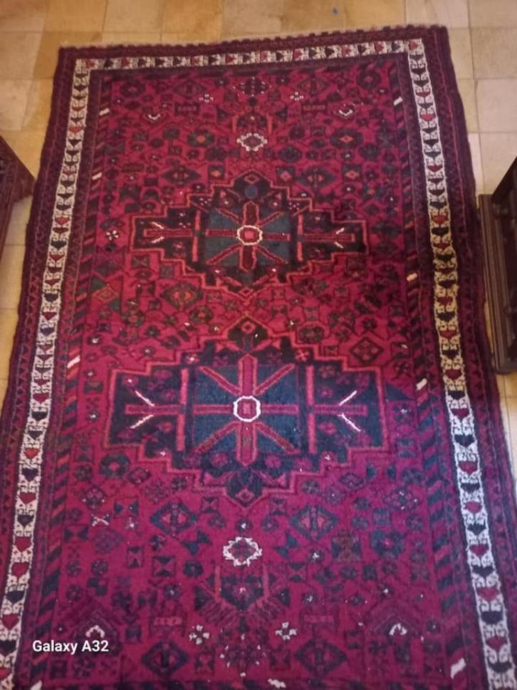 Handgeknoopt Perzisch tapijt Klardasht kleed 226x144 cm, Huis en Inrichting, Stoffering | Tapijten en Kleden, Zo goed als nieuw