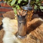 Vintage tandenstoker houder r.v.s., Antiek en Kunst, Curiosa en Brocante, Ophalen of Verzenden