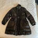 Zwarte gewatteerde jas met riem ,Maat 46, Nieuw., Zwart, Maat 46/48 (XL) of groter, Nieuw, Ophalen of Verzenden