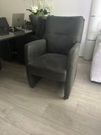 4 Eethoekstoelen met zwenkwielen., Ophalen, Gebruikt, Zwart, Vier