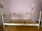 Bed met matras 200 x 90 Ikea, Huis en Inrichting, Slaapkamer | Bedden, 90 cm, Gebruikt, Eenpersoons, Metaal