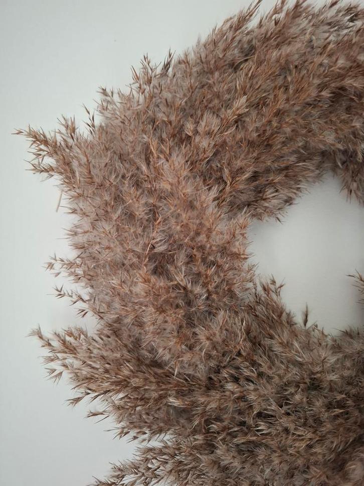 Pampas krans 30 cm – handgemaakt & mooi vol, Huis en Inrichting, Woonaccessoires | Kransen, Nieuw, Ophalen of Verzenden