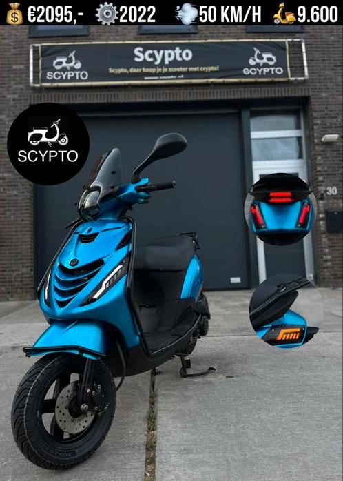 Piaggio Zip | 2022 | Full Option | 60 km/h | Brom |, Fietsen en Brommers, Scooters | Piaggio, Zo goed als nieuw, Zip, Maximaal 45 km/u