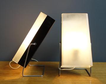 60 jaren tafel NACHT lamp wand lamp zwart met melkwit kap beschikbaar voor biedingen