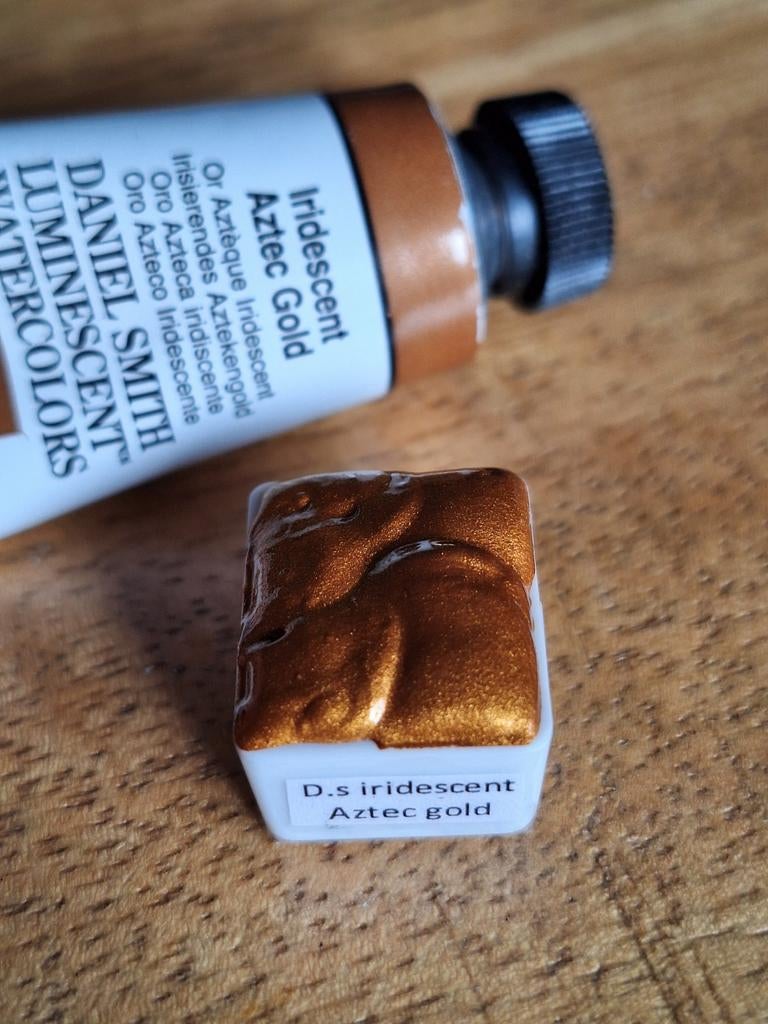 Daniel Smith Aquarel - ½ napje Iridescent Aztec Gold, Ophalen of Verzenden, Nieuw, Waterverf