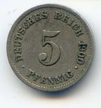 Duitsland 5 Pfennig 1900 G, Ophalen of Verzenden, Duitsland