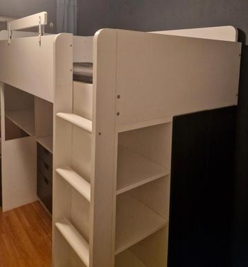 IKEA Hoogslaper met Bureau en Kast beschikbaar voor biedingen